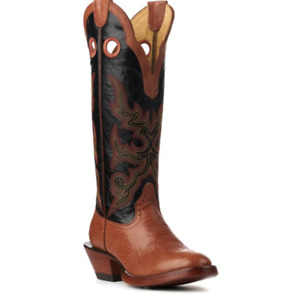 Men's Walnut Brown Leather Buckaroo Cowboy Boots - 5 Day Delivery