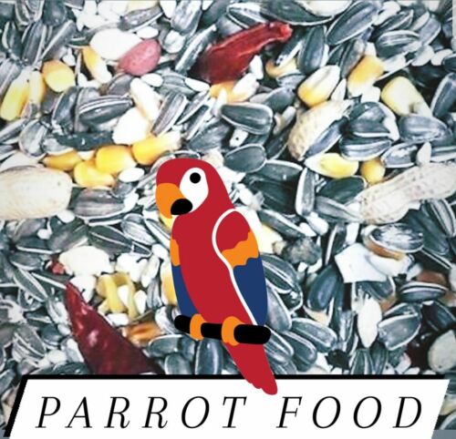 Medium & Large Hookbill Cuisine PARROT Food Mix Cockatoo African Grey Macaw