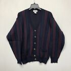 Vintage Tricots St. Raphel Men Wool Cardigan Sweater Top Size Large B214 -14
