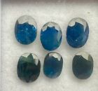 Lot Of 6 Large Oval Natural Earth Genuine Blue Sapphires 4.46cts Nice Assortment