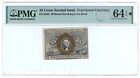25 Cents Second Issue PMG 64 EPQ* STAR Fractional Currency Note Fr. 1283 Type