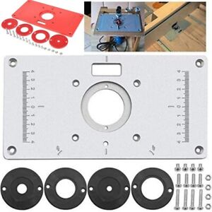 Aluminum Router Table Insert Plate the Trim Panel for Woodworking Benches Tools