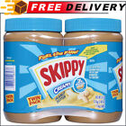 SKIPPY Creamy Peanut Butter, No Preservatives, Flavors & Colors, 40 oz Twin pack