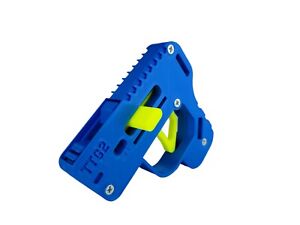 3D Printed TicTac gun toy - Launches 5-8' - Dark Blue/White - Includes TicTacs