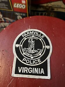 Vintage Old Original Farmville Virginia VA Police Department Shirt Jacket Patch