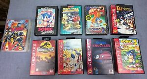 Vintage Sega Genesis Games Lot of 9 Games w/Cases (Some Instructions too)