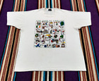 Vtg 90s ABCs Of Ireland Cartoon Irish White Single Stitch USA Made T Shirt Sz XL