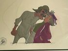 DISNEY  Fox and the Hound  2 Original Animation Cels 1981 AMOS SLADE WIDOW TWEED