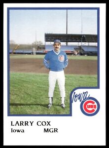 1986 ProCards Iowa Cubs Larry Cox Iowa Cubs #9