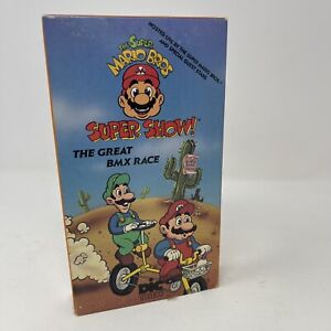 Super Mario Bros Super Show Great BMX Race 1989 VHS Cartoon Animated