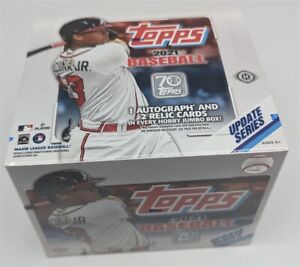 Factory Sealed HTA Hobby Jumbo Box 2021 Topps Update Series MLB Baseball Cards