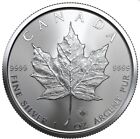 2022 1 oz Canadian Silver Maple Leaf $5 Coin .9999 Fine Silver BU - BS.