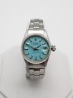 $10,000 ROLEX DATEJUST BLUE Tiffany & Co SS 18k White Gold Ladies Watch SERVICED