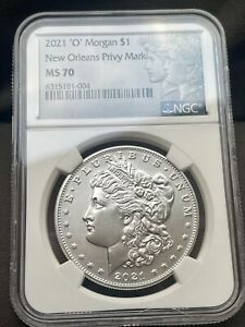 2021 O NGC MS70 🇺🇸 Silver Dollar New Orleans Privy Coin Morgan Peace Label 😍