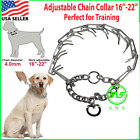 Dog Training Choke Chain Collar Adjustable Metal Steel Prong Pinch 4.0m 16
