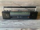 Sony CFS-W301 FM/AM Stereo Dual 2-Cassette Radio Boombox/ Tested, Working