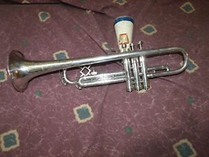 Vintage 1939 H. N. White King Silvertone Liberty Trumpet  needs minor TLC