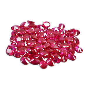 7x5 MM 50 Pcs Ruby OVAL Cut Loose Gemstone Lot Certified Making Jewelry Gemstone