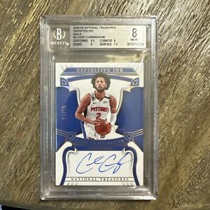 New Listing2022 national treasures Definitive Ink Gold Cade Cunningham Auto /10 Bgs 8