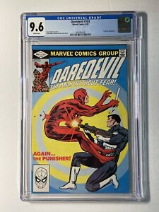 Daredevil #183 CGC 9.6 White Pages 1982 Punisher Appearance