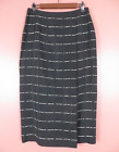 SK19008- JONES NEW YORK Women Silk Wrap Long Pencil Skirt Multicolor Stripe 12