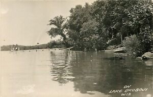 c1910 Scene on Lake Okoboji, Iowa Real Photo Postcard/RPPC