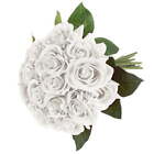 New ListingArtificial Flower Bouquet – 18PC Real Touch Faux Roses, (White)