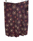 Lularoe Madison Skirt A-line 2XL Print NEW Maroon Mandala Pockets Pleats Fall