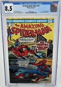 Amazing Spider-Man #147 CGC 8.5 (1975) Mark Jewelers Insert Marvel Comics