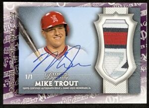 New Listing2021 Mike Trout Topps Through The Years Dynasty Facsimile Auto Patch 1/1 Reprint