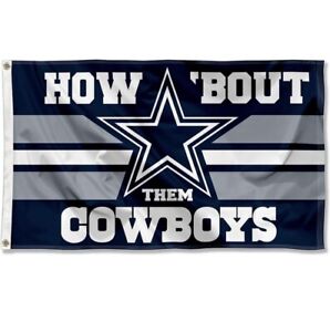 NEW Dallas Cowboys Flag ~ Large 3'X5' ~ Sports NFL Cowboys Tailgate Banner