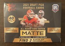 Factory Sealed 2021 NFL Wild Card Matte Black Football Draft Picks Blaster Box!