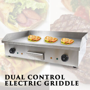 Electric Flat Top Grill, 110V 4400W Commercial Countertop Griddle Nonstick
