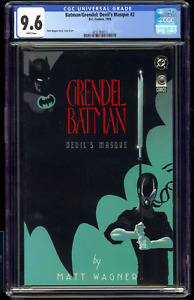 Batman/Grendel Devil's Masque 2 CGC 9.6 Matt Wagner Story Cover and Art 1993 WP