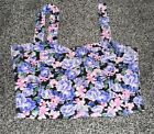 Forever 21 Pastel Floral Cropped Tank / Size: L
