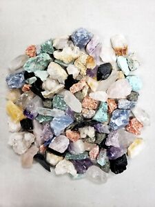 Raw Crystal Small Chips - Assorted Crystals Bulk - Rough Rocks Collection