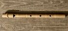 Vtg 10-Inch Bamboo Toy Flute 4 Holes on Top, 1 Hole Beneath EUC From Maui, HI