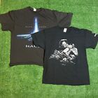 🔥LOT of 2 Vintage Halo 4 Xbox Gamestop Video Game Promo T-Shirt | Mens L/XL