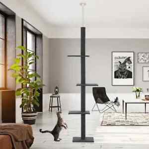 New ListingFloor-to-Ceiling Cat Tree Cat Climbing Tower Scratching Post Cat Tower Furniture