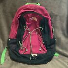 The North Face Jester Backpack Navy Pink Laptop Bag Books Back to School Used