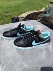 Nike Dunk Low “Barbershop” Shoes Size 11, Black And Baby Blue, No Box