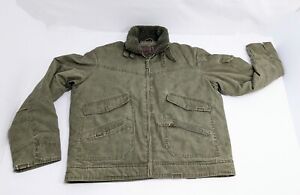 Men's  XL Whispering Smith Bomber Inspired Olive Green Field Military Jacket