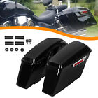 Hard Saddle Bags Saddlebags w/ Latch For Harley Touring Road King Glide 2014-24 (For: More than one vehicle)
