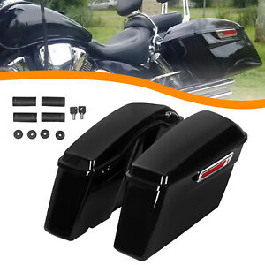 Hard Saddle Bags Saddlebags w/ Latch For Harley Touring Road King Glide 2014-24 (For: 2014 Street Glide)