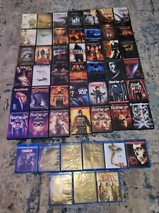 51 Lot Blu-Ray/DVD Horror Collection Movie Halloween Friday The 13th IT Chucky