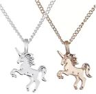 Unicorn Pendant Necklace Girls Horse Pendant Silver Gold Gift