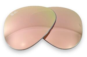 Ray Ban RB3025 RB3030 RB3138 Rose Gold Pink Mirror Replacement Lenses Size 58 mm