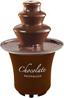 3 Tier Electric Chocolate Fondue Fountain Machine for Parties - Melts Cheese, Qu
