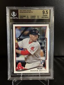 2014 Topps Update #US26A Mookie Betts RC BGS 9.5 GemMint RedSox Rookie Dodgers 3