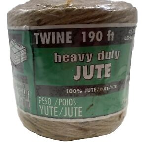 Lehigh Group 530 Jute Twine Heavy Duty twine 190' Secure Tie Down Craft Crafting